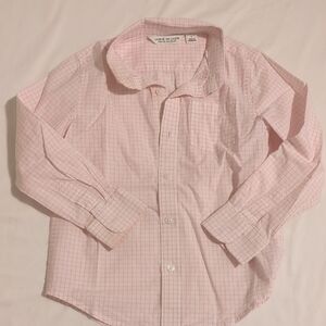 Janie and Jack Pink Checkered Shirt. 4t